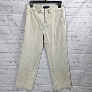Polo Ralph Lauren Classic Fit Chino Pants Khaki Mens Size 28 Beige Flat Front BG